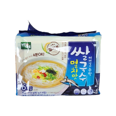 (백제)멸치맛쌀국수멀티팩 552g